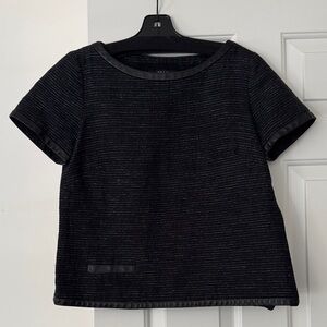 Chic Black Short Sleeve Women's Top
